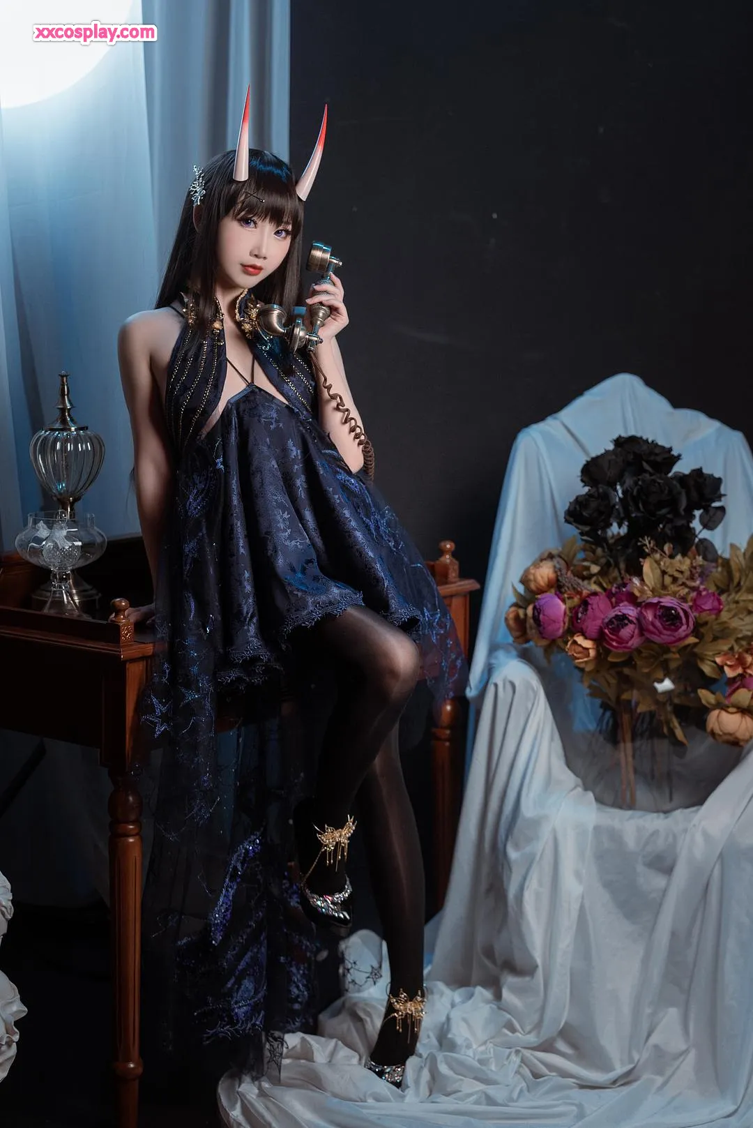 Mianbingxianer sebagai Noshiro - Cosplay Azur Lane